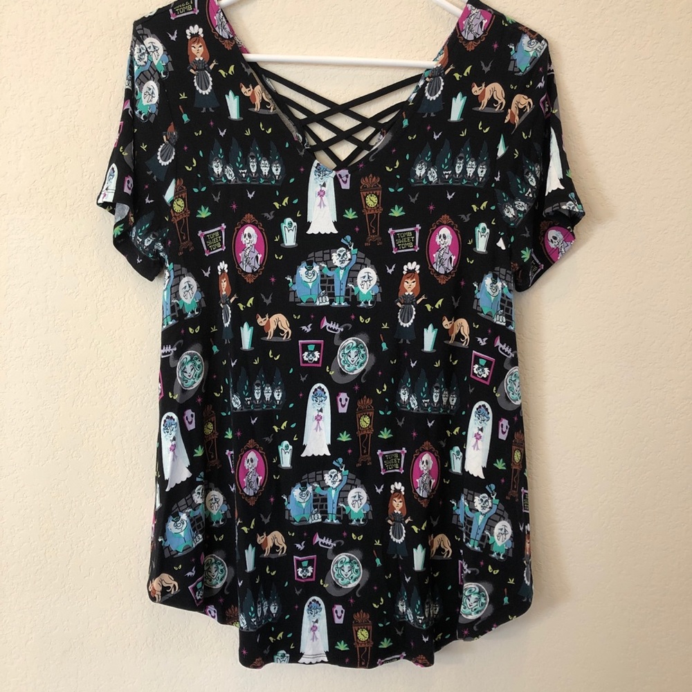 Disney Haunted Mansion Jerrod Maruyama Dooney & Bourke Top